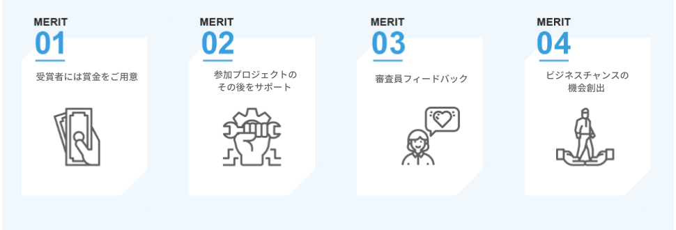 受賞者には賞金をご用意